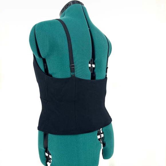 Cabi Bralette # 5332, Black Camisole Style Adjustable Strap Bra Top, Medium - Picture 5 of 16